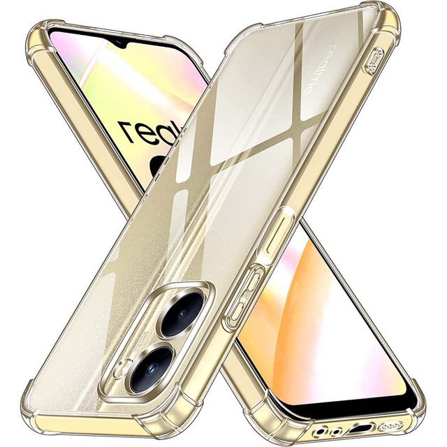 Clear Shockproof Cases Silicone Phone Case for Realme P3 Pro 5G C65 4G C63 C53 C30 C21 9 GT Thick Soft TPU Phone Cover