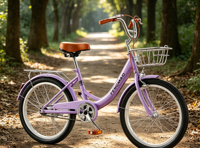 Vélo de banlieue TENGMAO pour adultes, 20/22/24/26 pouces, cadre en acier à haute teneur en carbone, vitesse unique, double frein, design rétro léger, pour la route