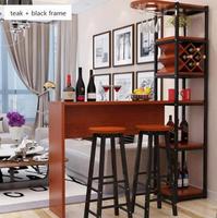 Meuble bar à vin d'angle moderne en bois