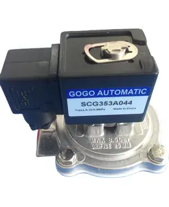 Di alta qualità G1 "SCG353A044 a solenoide ad angolo retto valvola a getto a impulsi AC220V