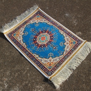 Alfombra de Oración Floral Persa Moderna, Alfombra Lavable de Seda de Hielo para el Hogar, el Automóvil o el Picnic, Bordado de Adoración Musulmana - Product Image 4
