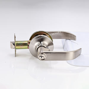 सुरक्षा आधुनिक बेलनाकार स्टेनलेस स्टील दरवाजा लॉक लीवर के लिए लॉक लीवर हैंडल - Product Image 3