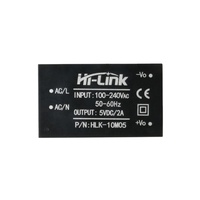 Buck Converter 220v to 5v 2A 10W AC-DC Compact Isolated Switching Step Down Power Supply Module HLK-10M05 10M05