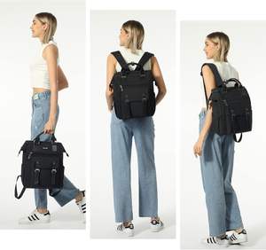 Sac à dos d'école personnalisé avec logo, sac pour ordinateur portable, sac de sport/bureau, Oxford noir, homme, USB, imperméable, échantillon gratuit - Product Image 3