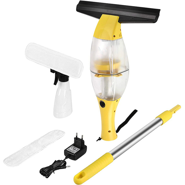 Wireless Handheld Electric Window Vacuum Cleaner with Brush Motor and 2 Modes for Car and Hotel Glass Cleaning