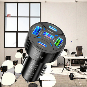 ที่ชาร์จโทรศัพท์มือถือแบบเร็วสำหรับรถยนต์ไฟฟ้า Dual PD +3 <span class=keywords><strong>USB</strong></span> QC3.0 9V/2A - Product Image 3