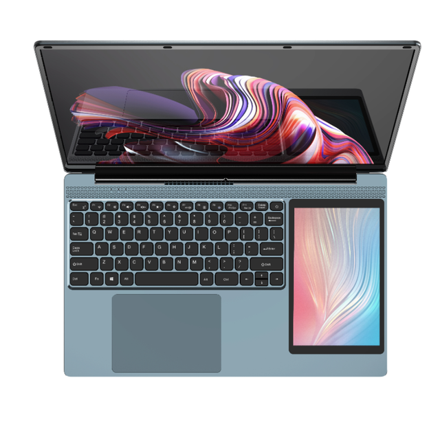 Dual Screen 15.6inch + 7inch Laptop N100 Processor Notebook Computer Business Home PC
