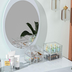 Hộp Sắp Xếp Và Lưu Trữ Ngăn Kéo Acrylic Hộp Đựng Ngăn Kéo Trong Suốt 4 Ngăn Kéo Trưng Bày Cho Văn Phòng Phẩm Vật Tư Văn Phòng - Product Image 2