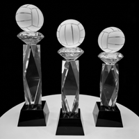 Médailles de récompense en cristal K9 personnalisées pour le basketball, le football et le golf, avec design créatif d'usine, impression UV étanche et logo personnalisé