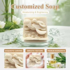 Jabón artesanal de aceite esencial natural con diseño de tortuga marina, personalizado, ayuda a exfoliar el cuerpo y eliminar impurezas. - Product Image 2
