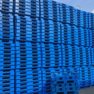 Palette en plastique sur mesure à trois roulettes avec barre en acier, logo OEM pour stockage en entrepôt industriel - Product Image 6