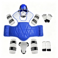 Ensemble d'équipement de combat de Taekwondo, protection corporelle incluant une protection de poitrine, équipement essentiel d'arts martiaux