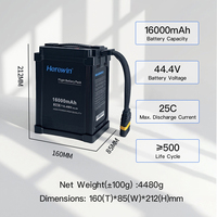 Ini menang 12S 44.4V 16000mAh 20C 25C Lipo baterai Ion Lithium pertanian isi ulang dan mengangkat baterai Drone UAV aksesoris