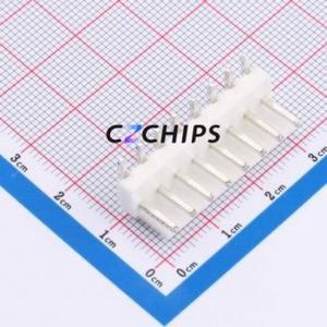 WAFER-VH3.96-8PWZ-W Wire-to-Board Pin Header Bent Lead Through Hole,P=3.96mm Connector 1x8P 3.96mm Right Angle Insert VH - Product Image 1