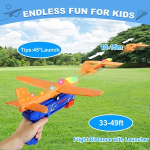 Pistola de Juguete Lanza Aviones de Espuma, Unisex, Edades 14+, Juego de Aviones Electrónicos de Alta Velocidad, Azul, Verde, Naranja - Product Image 6