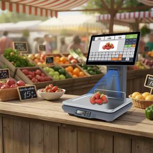 Terminal de point de vente tactile Android 15,6 pouces pour Windows ou Android avec balance intégrée pour légumes et fruits - Product Image 6