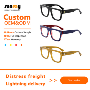 Gafas Ópticas Unisex de Acetato de Lujo, Anti-Radiación, Bloqueador de Luz Azul, Montura Completa, Anti-Luz Azul, OEM - Product Image 2