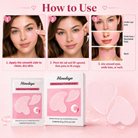 Patchs en gel hydratants, anti-rides, liftants et raffermissants en forme de cœur, pour le contour des yeux et du cou, disponibles en marque privée OEM/ODM