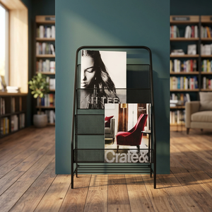 <b>Industrial</b> Metal Ladder <b>Shelf</b> Bookcase 3-Tier Freestanding Space Saving Home Office Furniture Modern Design - Product Image 5