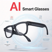 Lunettes Intelligentes avec Logo Personnalisé, Caméra HD 800W, Charnière à Ressort Flexible, Confort Optimal Toute la Journée, Contrôle Tactile