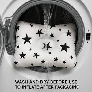 Almohada de algodón transpirable para bebé recién nacido, con forma de estrella de dibujos animados, de alta calidad, suave, para dormir. - Product Image 3