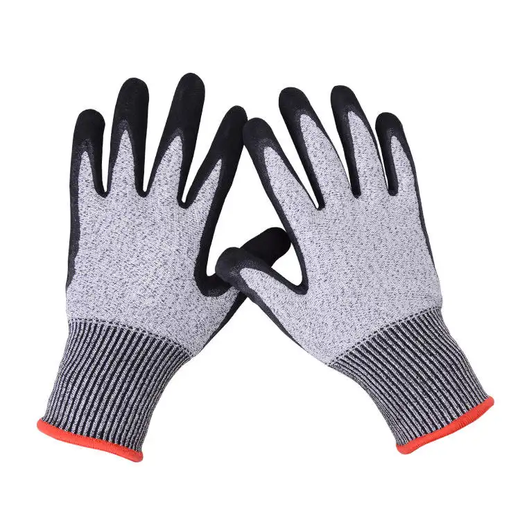 High Quality Low Price Grade 5 Cut Resistant Nitrile Gloves