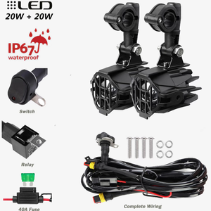HYNBYZJ Vente en gros de feux antibrouillard LED E24 pour moto BMW R1250GS ADV <span class=keywords><strong>1250</strong></span> <span class=keywords><strong>GS</strong></span> 40W, lampe spot LED, faisceau haut/bas, blanc - Product Image 2