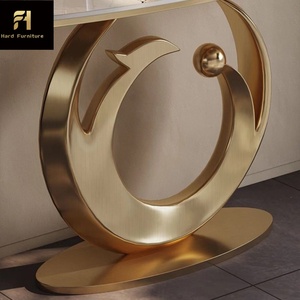 <span class=keywords><strong>Consolle</strong></span> Lunga in Pietra Sinterizzata di Lusso Italiana, Tavolo da Ingresso Retrò Francese per Corridoio - Product Image 6