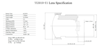 Lensa Sudut Lebar 1.94mm 145 Derajat FOV Dudukan M12 Lensa Kamera CCTV untuk Sensor GC2053 Kamera Dasbor Mobil Kamera Keamanan Lensa Fisheye