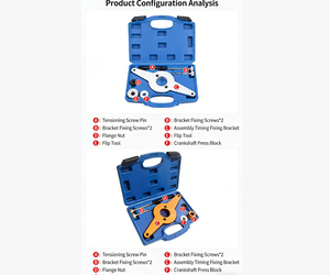 Herramienta de Sincronización del Motor T10531, Fijador de Polea de Correa del Cigüeñal, Herramienta Especial de Desmontaje Aplicable a Volkswagen <span class=keywords><strong>Audi</strong></span> E888 - Product Image 4