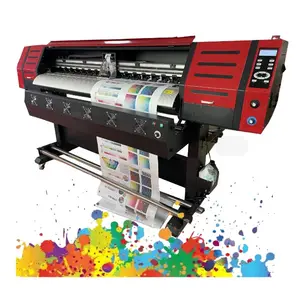 Prezzo del rivenditore 1.8m macchina da stampa stampante di grande formato XP600 testa 6ft stampante Eco solvente per stampa di Banner adesivi in vinile