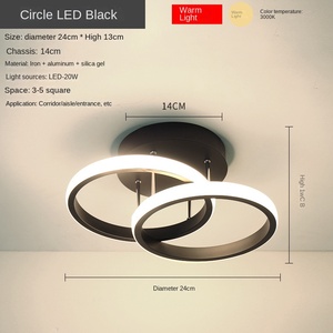Simple Modern 30W LED Ceiling <b>Light</b> 4000K CCT PVC Body Acrylic <b>Cover</b> <b>for</b> Home Office Interior Living Room Bedroom <b>for</b> Villas - Product Image 2