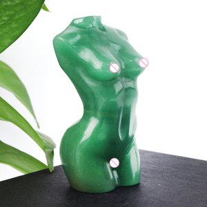 Natural Healing Gemstone Rose Quartz Polished Crystal Nude Woman Body Torso Statue - Product Image 5