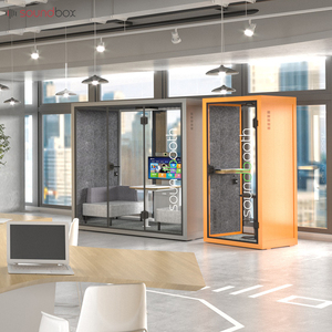 Cabina de oficina acústica de conversaciones privadas Cápsula de reunión silenciosa con cancelación de ruido para entornos de trabajo ruidosos - Product Image 2