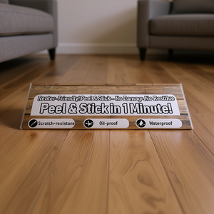Pegatinas para suelo con textura de madera, 10 unidades, autoadhesivas, impermeables, resistentes al desgaste, revestimiento para suelo de sala de estar - Product Image 2
