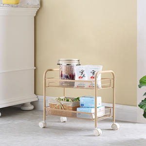 Paniers de rangement rotatifs support empilable panier en métal organisateur de cuisine étagère de rangement Cube fruits légumes organisateur chariot chariot - Product Image 5