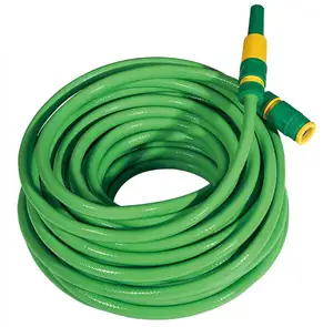1/4 1/2英寸绿色防霉聚酯纤维增强聚氯乙烯软管浇水聚氯乙烯花园软管