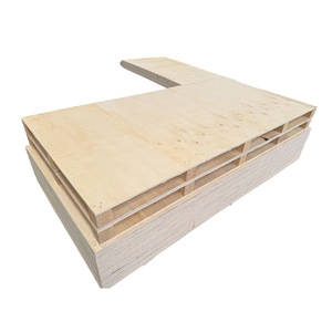 Plywood pallets, fumigation-free, customs transport, wooden pallets, four-way forklift access, warehouse forklift compatible, - Product Image 2