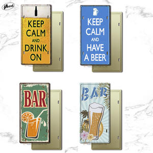 <span class=keywords><strong>Plaque</strong></span> murale décorative en métal vintage avec numéro de <span class=keywords><strong>plaque</strong></span> d'<span class=keywords><strong>immatriculation</strong></span> de bière, décoration de maison, peinture, plaques, affiche d'art, affiche en métal - Product Image 4