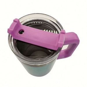 Gobelet de voyage isotherme réutilisable en acier inoxydable à double paroi de 40 oz, tasse à café pour voiture avec poignée et couvercle à paille - Product Image 2