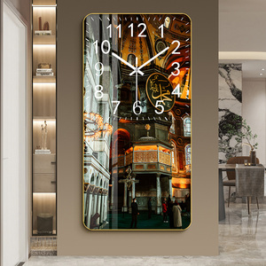Orologio da parete moderno moderno urbano musulmano <span class=keywords><strong>studio</strong></span> scandinavo casa orologio silenzioso orologio creativo - Product Image 4