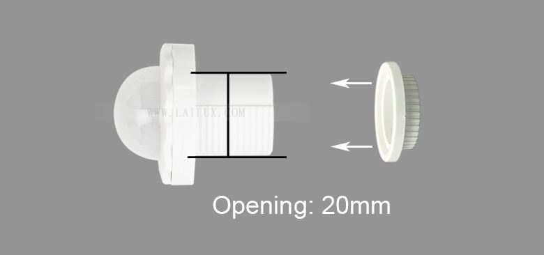 DC12V 24V Mini Smart Adjustable Closet Light Switch PIR Infrared Motion Sensor Wall Ceiling Hidden Mounted Inductive Switches