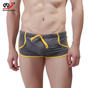 Roupas de Marca OEM para Homens, Calções de Praia de Secagem Rápida em Nylon e Spandex com Estampa Xadrez e Cordão na Cintura - Product Image 1