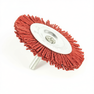 แปรงขนไนลอนแบบวงกลม ขนาดแกน 6 มม. ความหยาบ 180 กริต สำหรับขัดโลหะ - Product Image 2