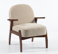 Chaise de bureau exécutive ergonomique de style Mid-Century Modern en bois courbé et velours, avec mousse moulée, réglable en hauteur, confortable et fixe
