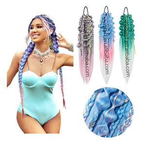 Shinein 24 pollici EZ intrecciare i capelli fatti a mano all'uncinetto Bubble <span class=keywords><strong>Hair</strong></span> trecce Ombre colore Pre stirato capelli intrecciati - Product Image 1