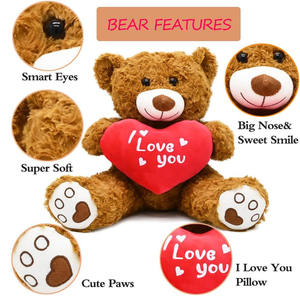 Je t'aime ours en peluche peluche coeur peluche saint valentin cadeau enfants <span class=keywords><strong>meilleur</strong></span> ami anniversaire anniversaire mariage cadeau jouet ours - Product Image 3