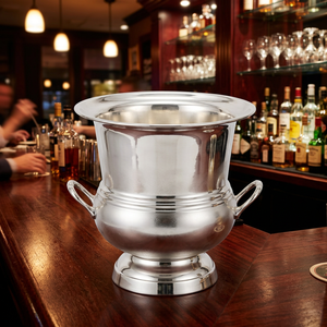 <b>Silver</b> Plated Brass Classic Durable <b>Ice</b> <b>Bucket</b> for Party - Product Image 2