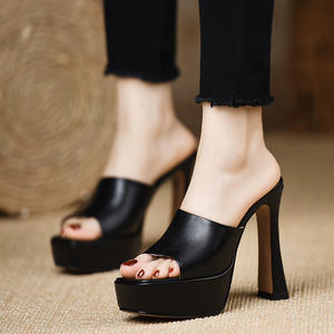 รองเท้าเจ้าสาวแบบสวมสไตล์แมรี่เจนส์สำหรับผู้หญิง ยี่ห้อฝรั่งเศส ส้นหนา หนังแท้ ป้องกันการลื่น แฟชั่นฤดูใบไม้ผลิและฤดูใบไม้ร่วง รองเท้าส้นเตี้ย - Product Image 3