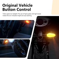 Clignotant de moto RGB à LED séquentiel avec projecteur d'ombre, étanche, pour une sécurité nocturne accrue